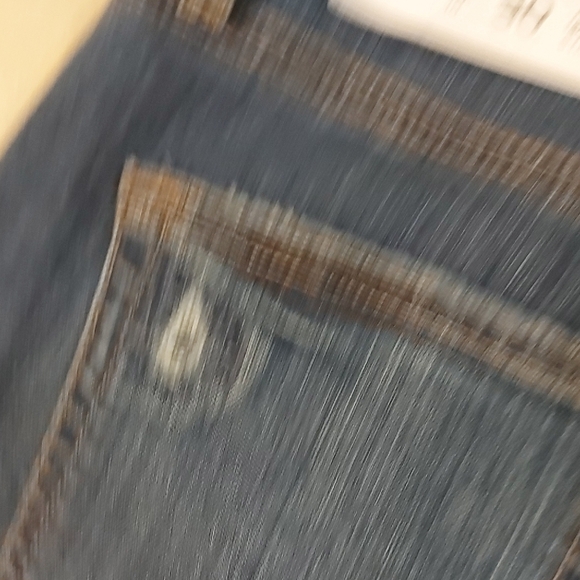 LOFT Medium Blue Distressed Straight Leg Jeans - Picture 8 of 11